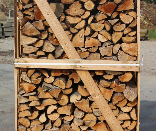 1.8m³ winddroog mix brandhout Box winddroog mix es, eik, haagbeuk